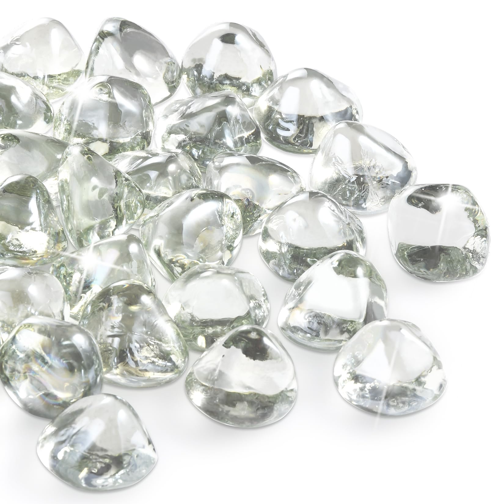 vchin clear fire glass front packaging showing bag and weight benefits