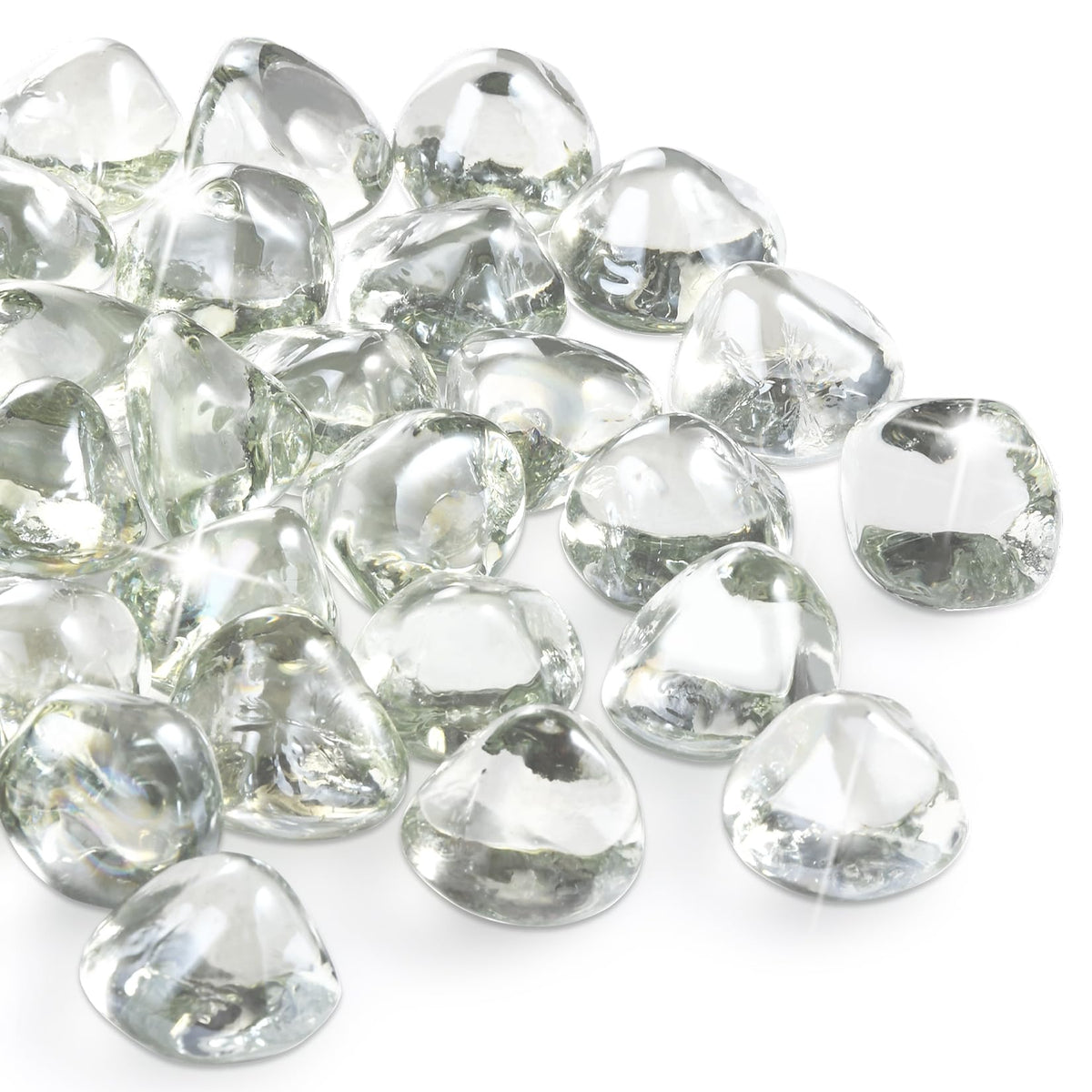 vchin clear fire glass front packaging showing bag and weight benefits
