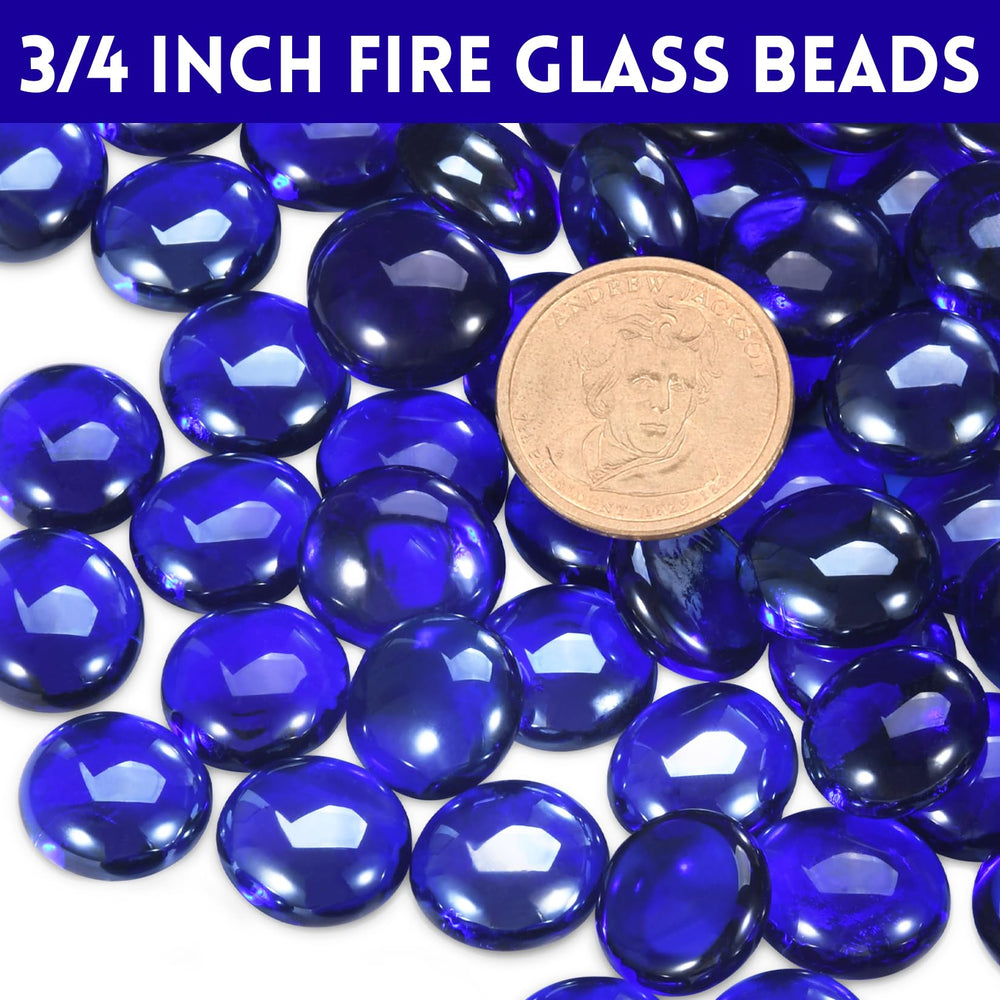 vchin cobalt blue close-up polished bead texture for sparkling reflections