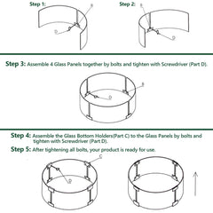 vchin wind guard in use on backyard fire pit reducing wind