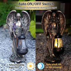 VChymm angel close-up of hand-painted finish highlighting UV-resistant paint benefit
