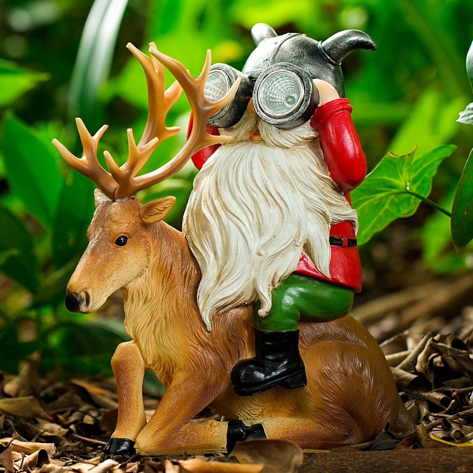 VChymm deer gnome front view showing decorative detail and welcoming accent