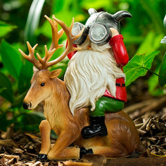 VChymm deer gnome front view showing decorative detail and welcoming accent