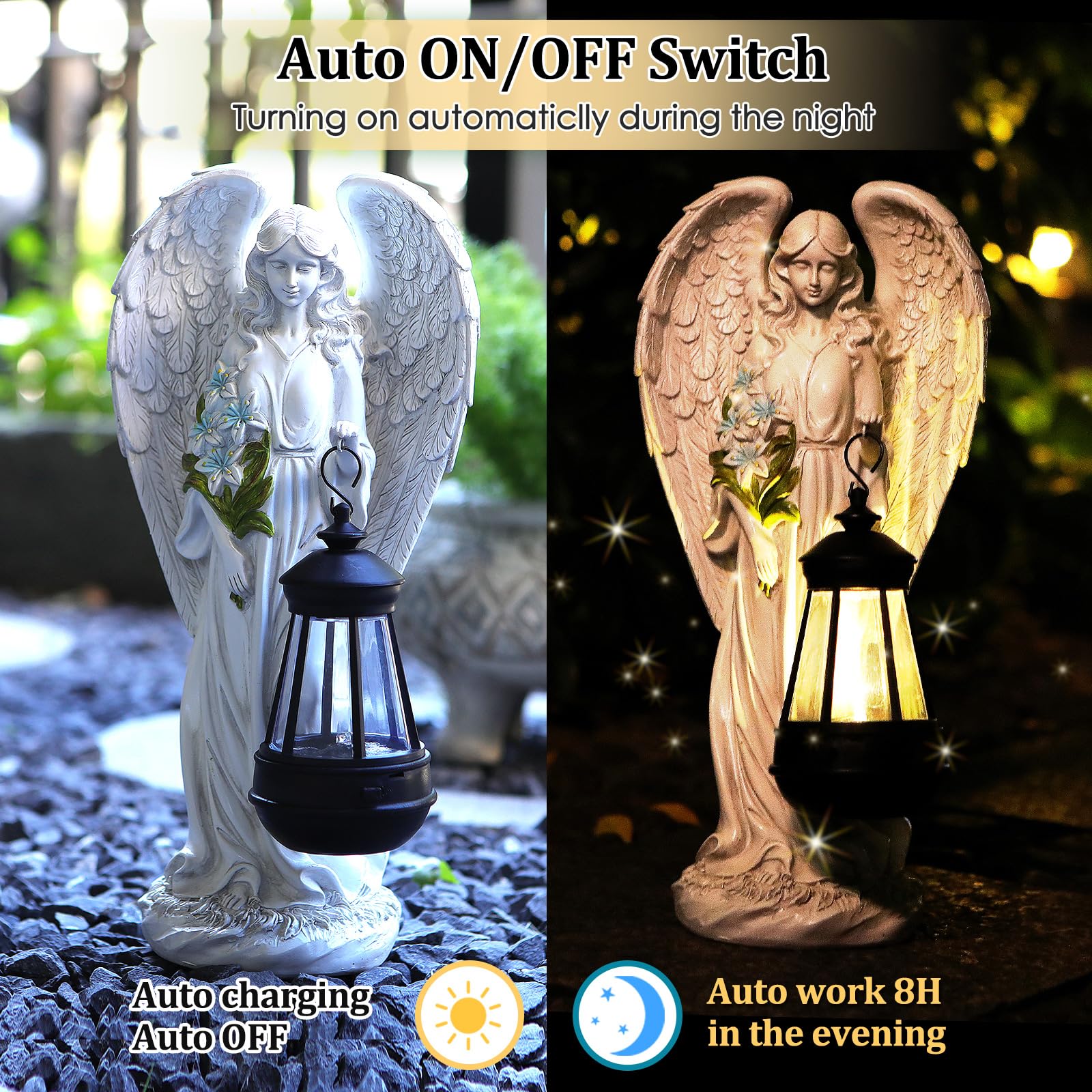 VChymm solar angel beside a football for scale and placement benefit