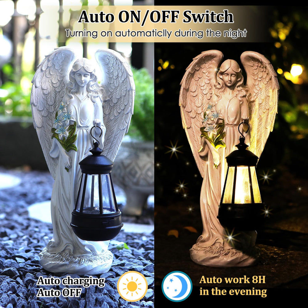 VChymm solar angel beside a football for scale and placement benefit