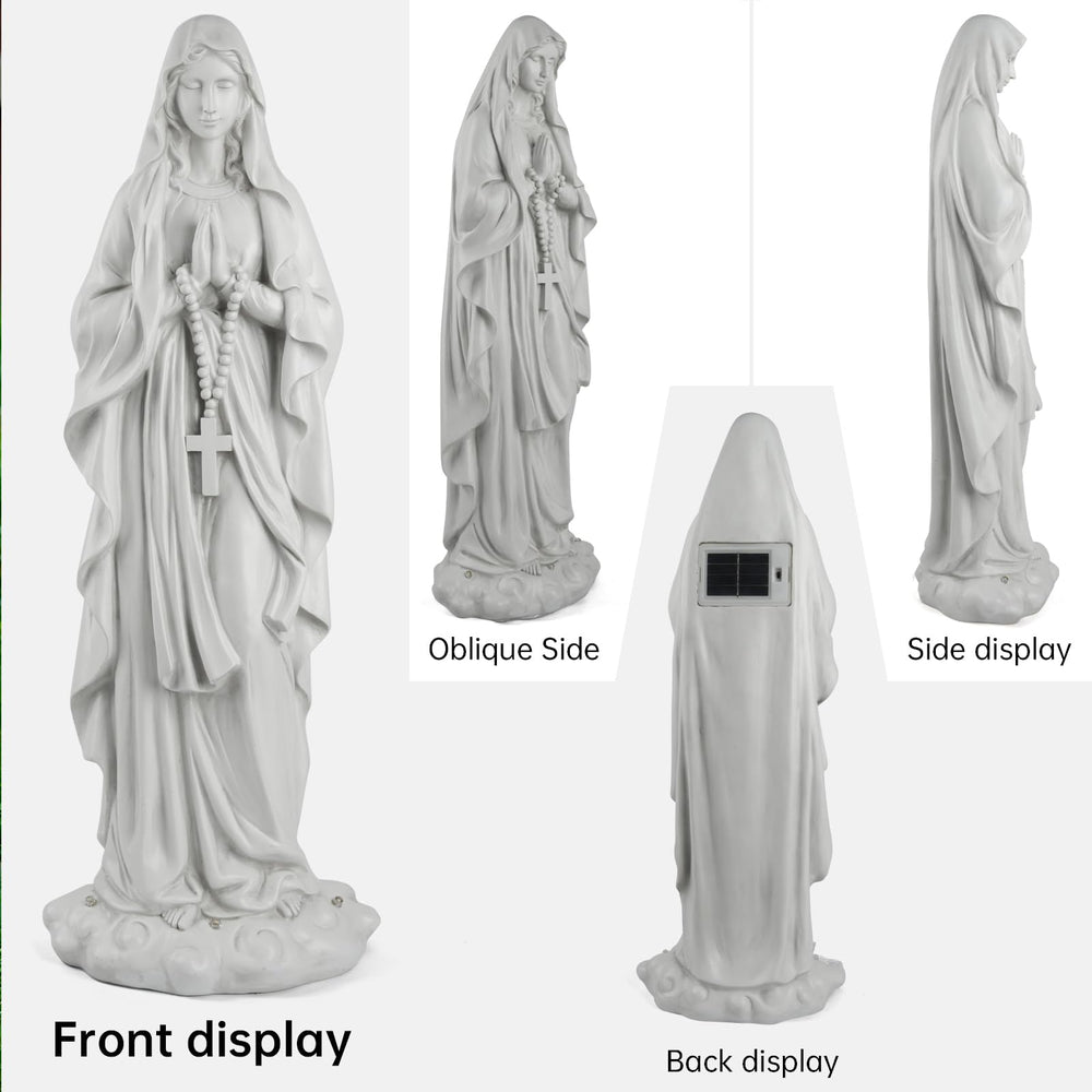 VChymm statue beside chair showing 31.49-inch scale for placement