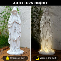 VChymm statue side profile highlighting weatherproof resin durability