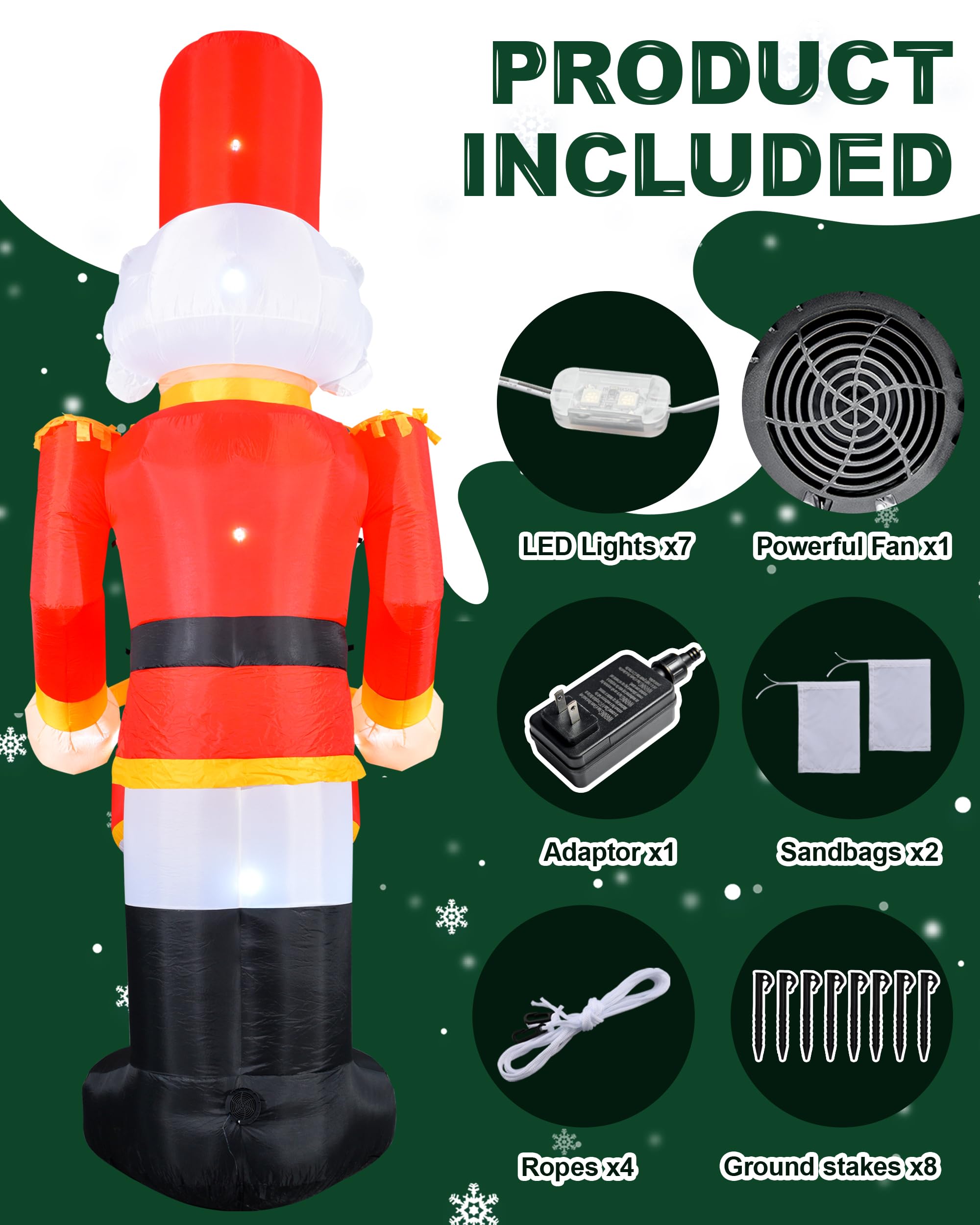 VCOKEN electric blower attached for rapid inflation and easy setup