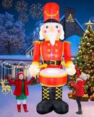 VCOKEN nutcracker front view showing festive design and curb appeal