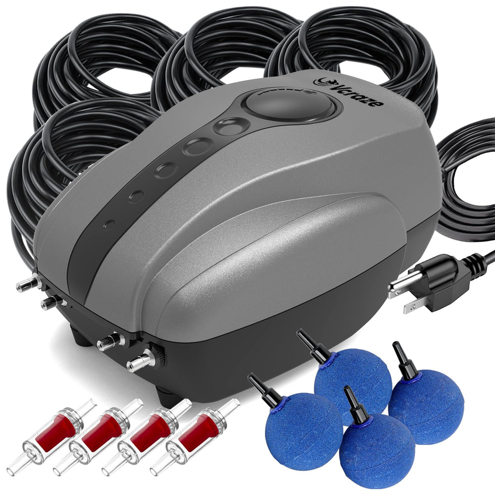 VCRAZE aerator front view showing compact design and quiet housing benefit