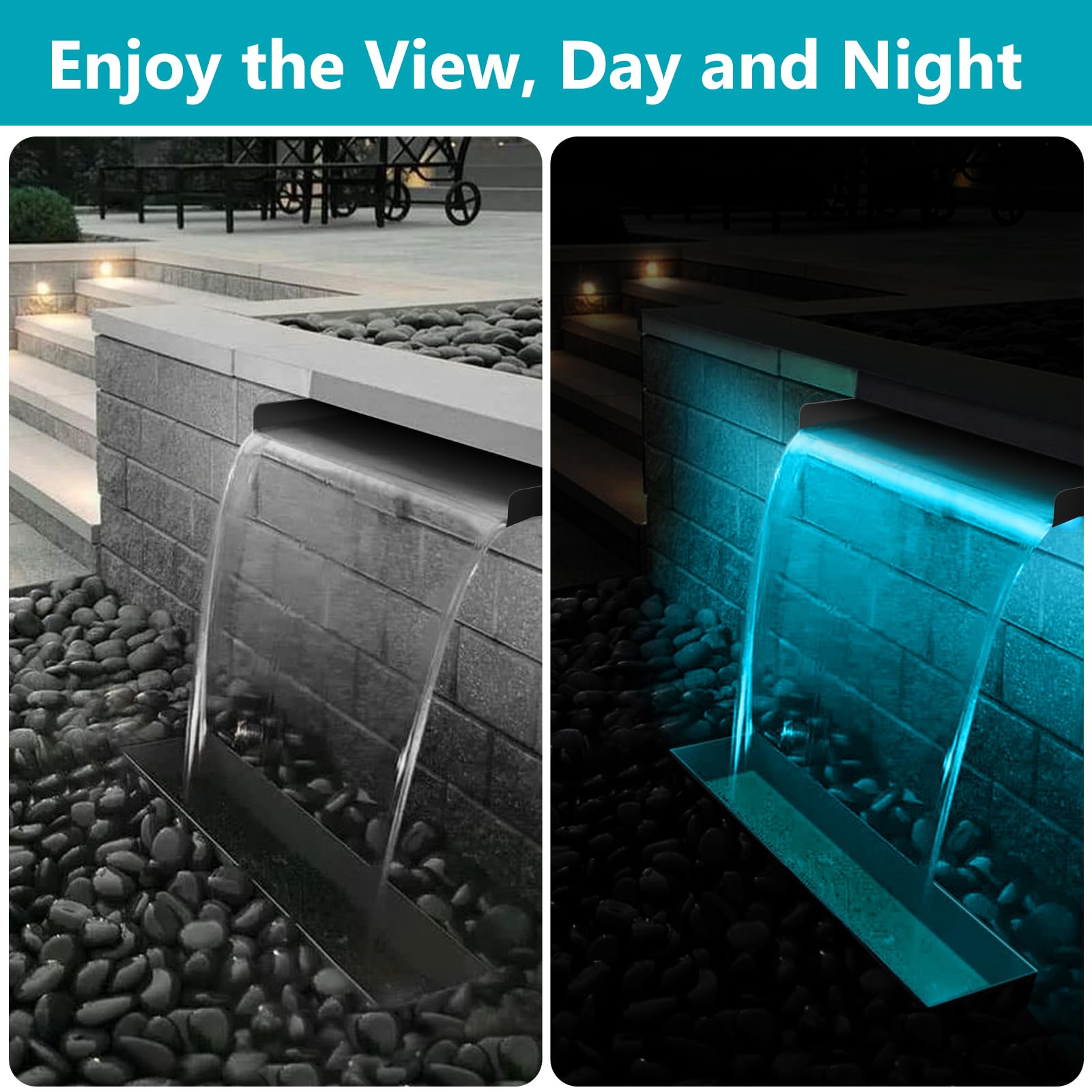VCRAZE LED light module showing remote control for nighttime ambiance