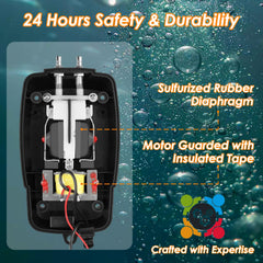 VCRAZE pump operating in pond creating surface circulation and improved oxygen