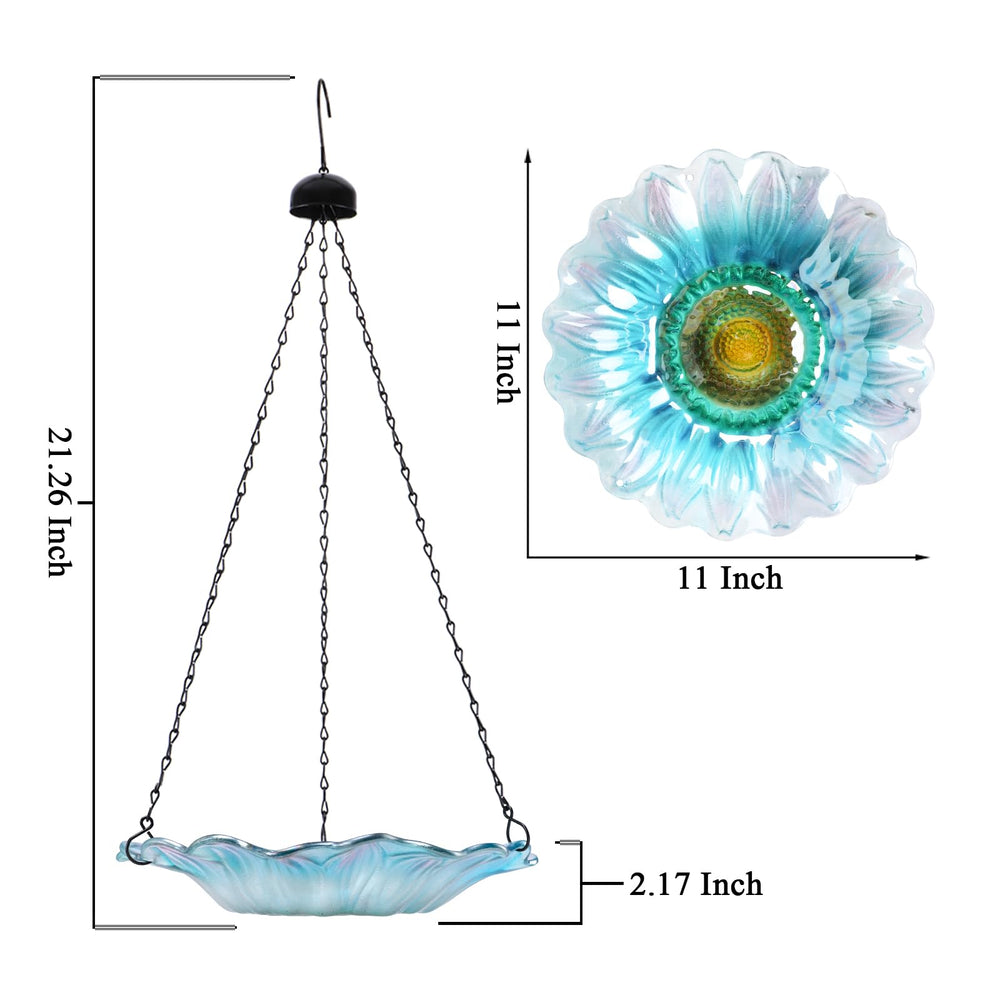 VCUTEKA close-up of daisy glass pattern highlighting handmade detail and visual appeal