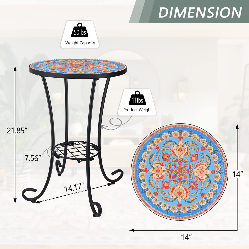 VCUTEKA metal leg and powder-coat detail, rust-resistant for outdoor use