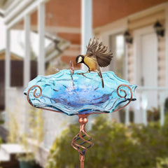 VCUTEKA close-up of colorful glass texture showing handcrafted decorative finish