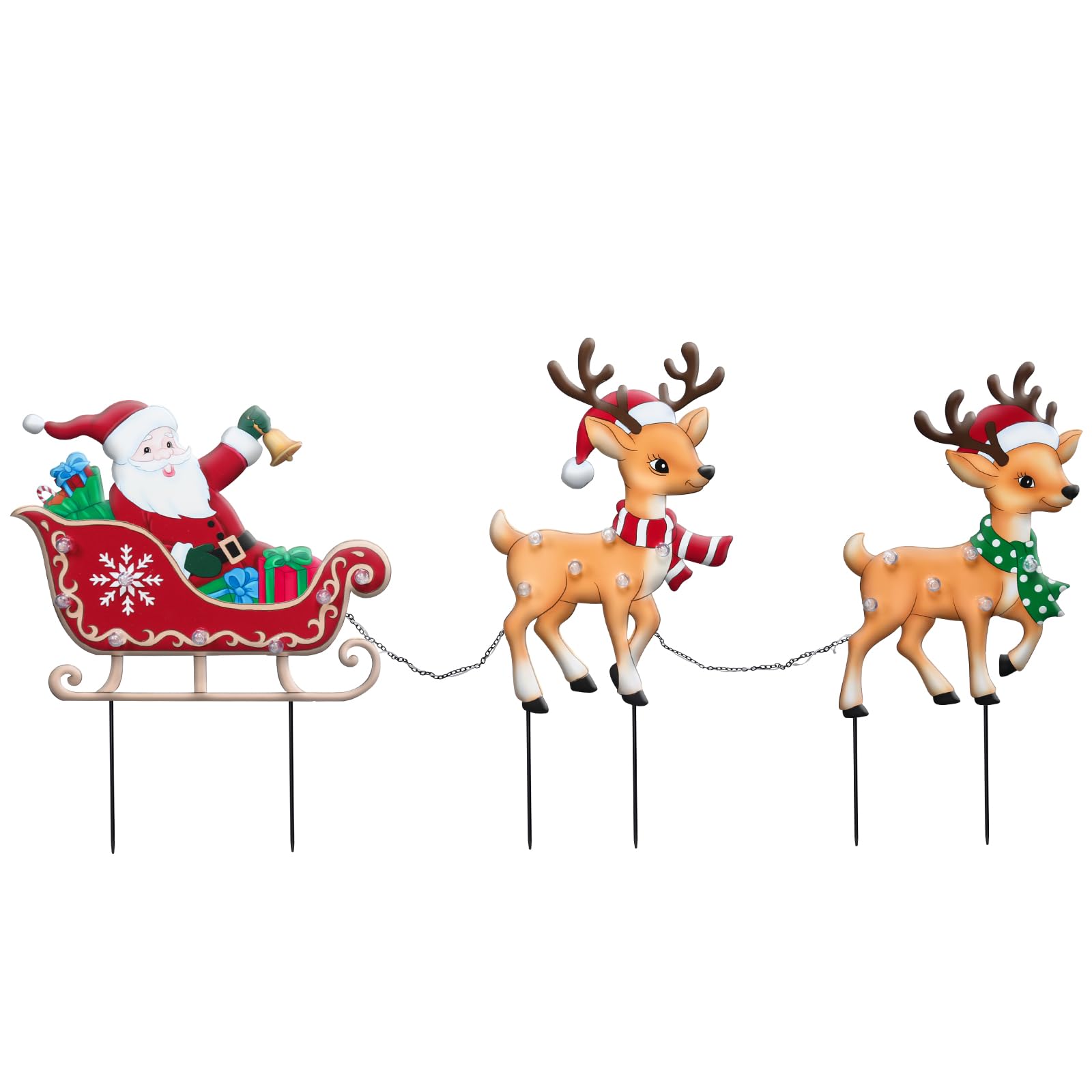 VCUTEKA holiday scene with signs by house adding seasonal atmosphere