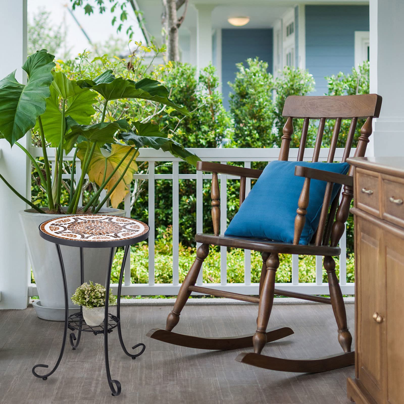 VCUTEKA lifestyle balcony setting showcasing Mediterranean style and ambience