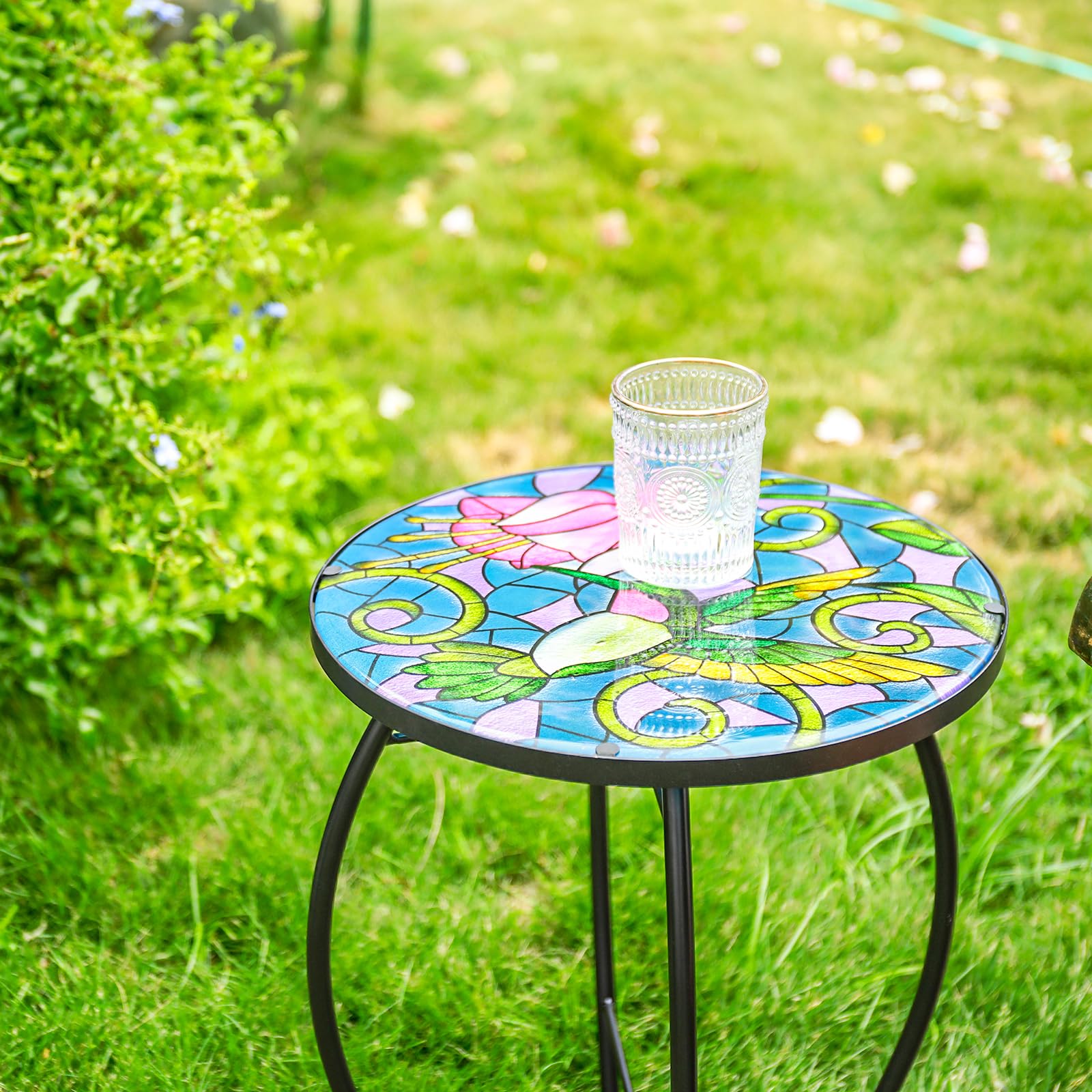 VCUTEKA on a patio with cushions showing stylish accent and outdoor versatility