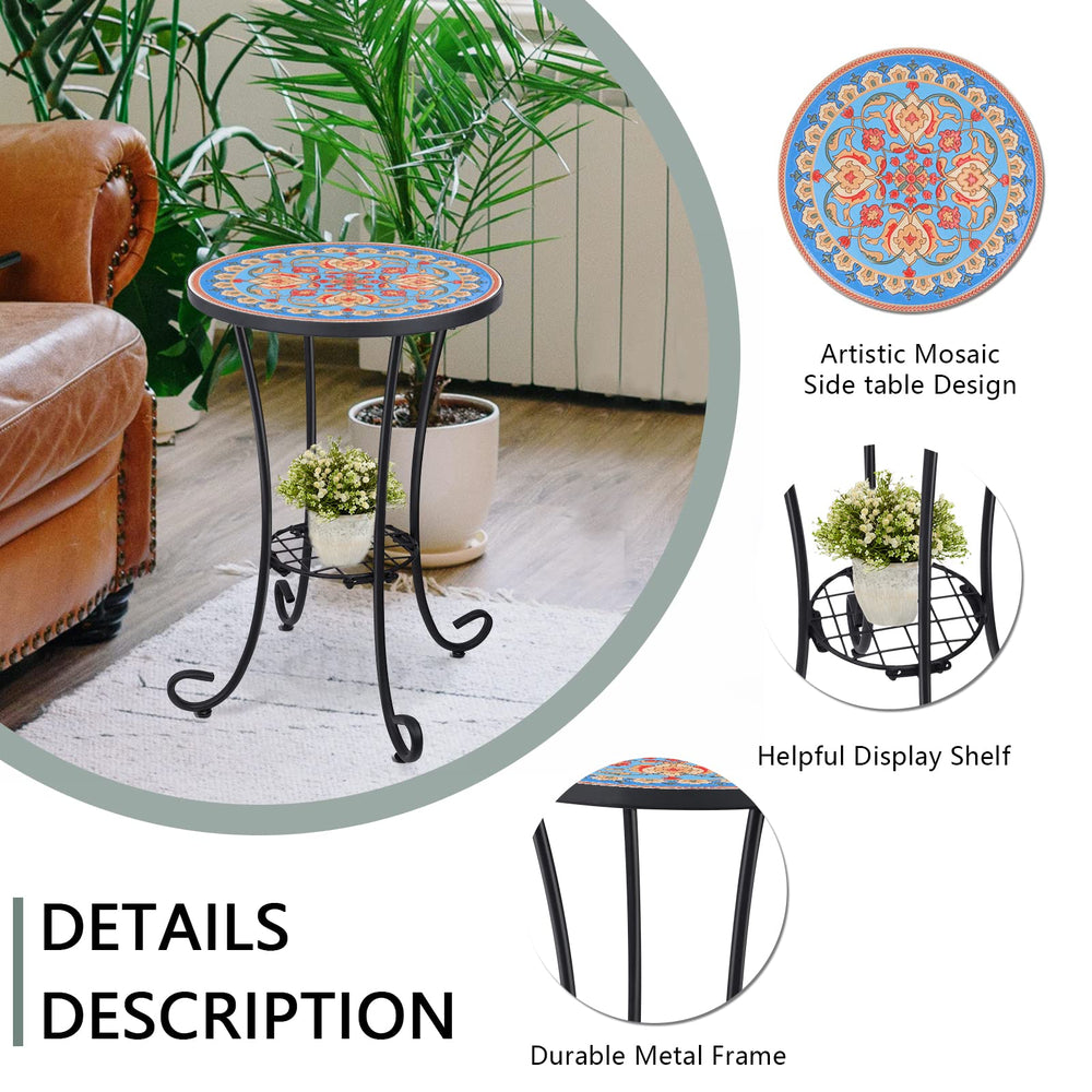 VCUTEKA next to patio chair demonstrating compact size and convenient height