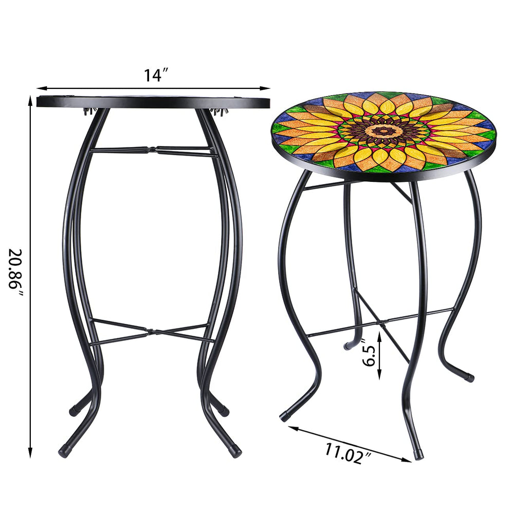 VCUTEKA powder-coated metal frame detail showing rust-resistant finish and stability