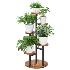 VECELO front view of 6-tier stand showing compact vertical plant display