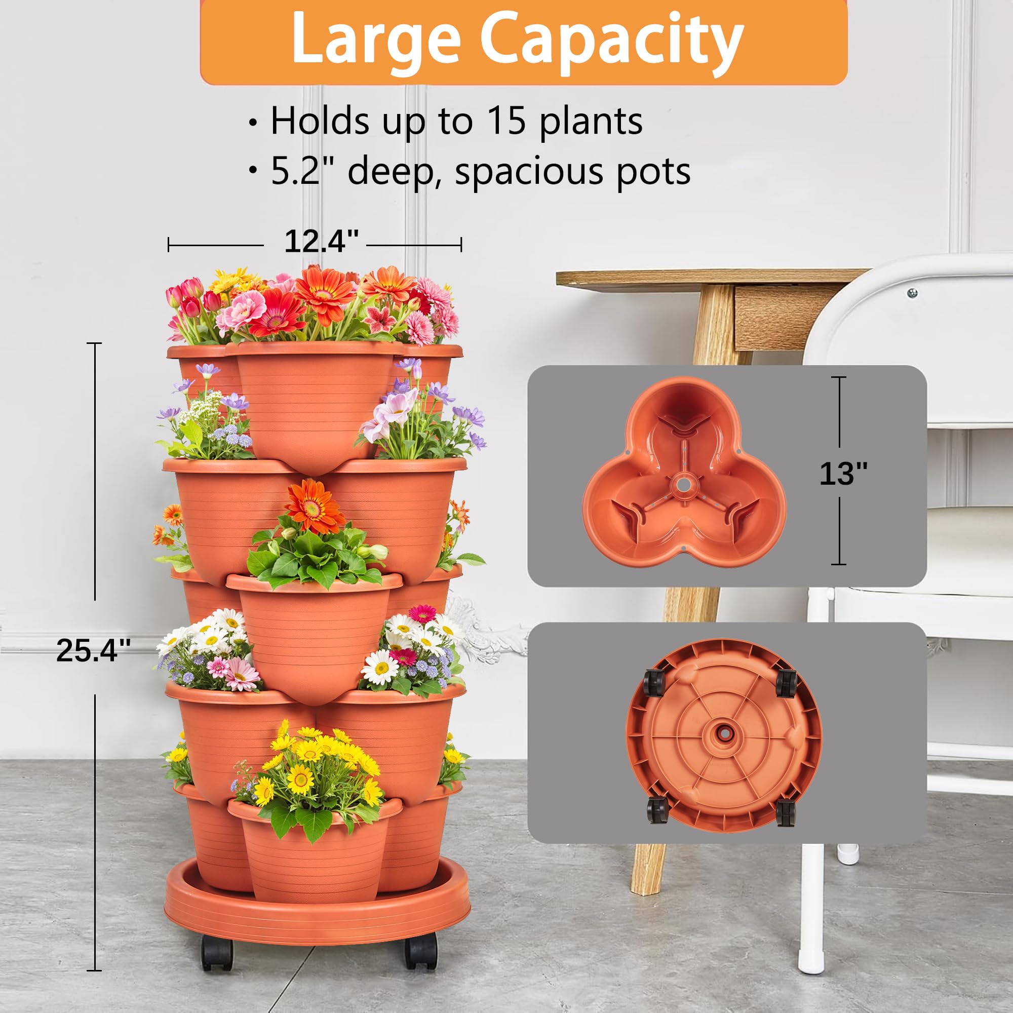 VECELO assembled planter with strawberries illustrating productive small-space harvests