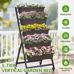 VECELO close-up of planter box showing durable construction benefit
