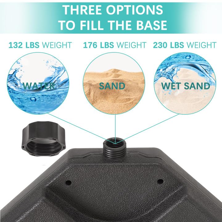 VECELO embedded handle on panel side for easy carrying and repositioning outdoors