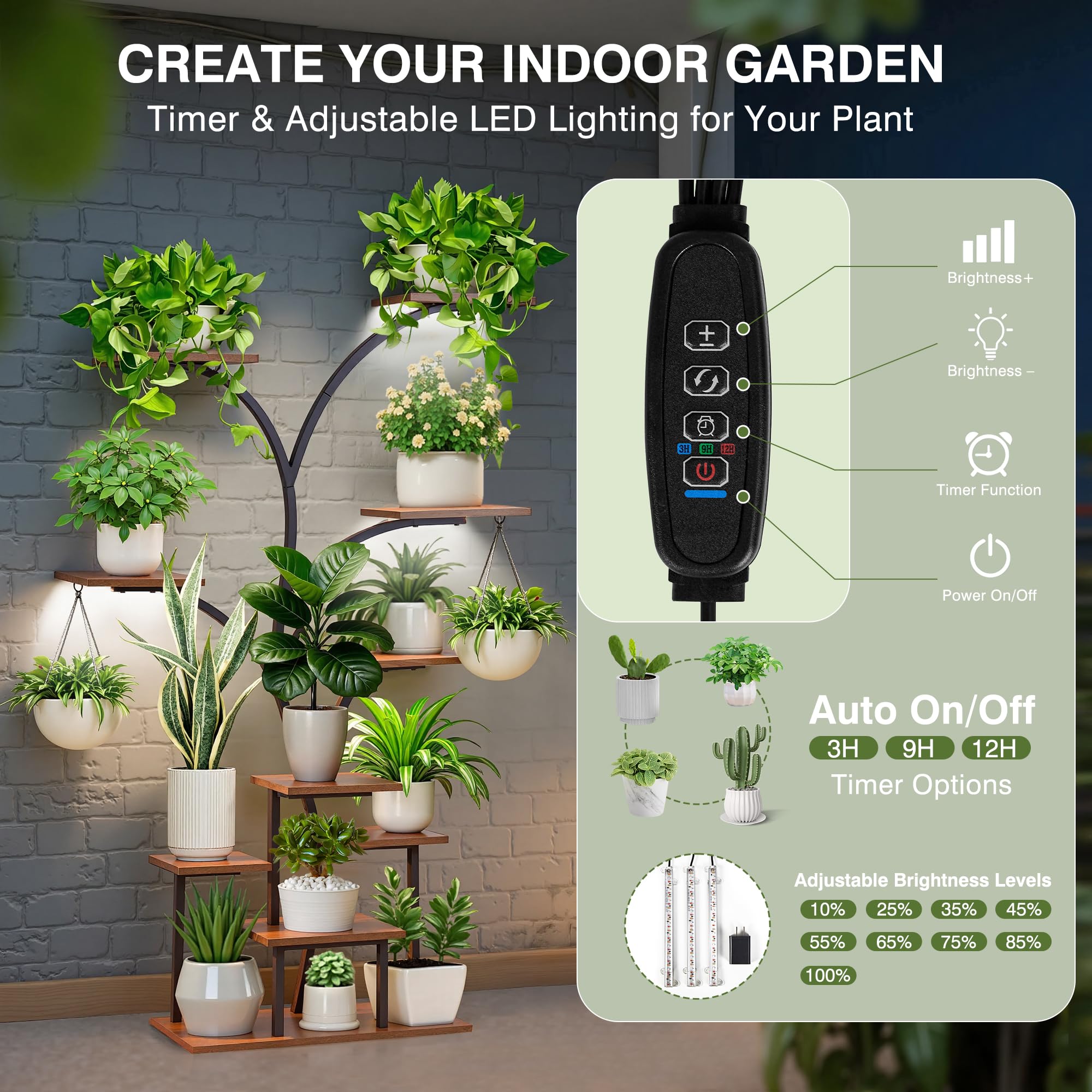 VECELO hanging hooks with trailing plant illustrating versatile display options and decorative impact