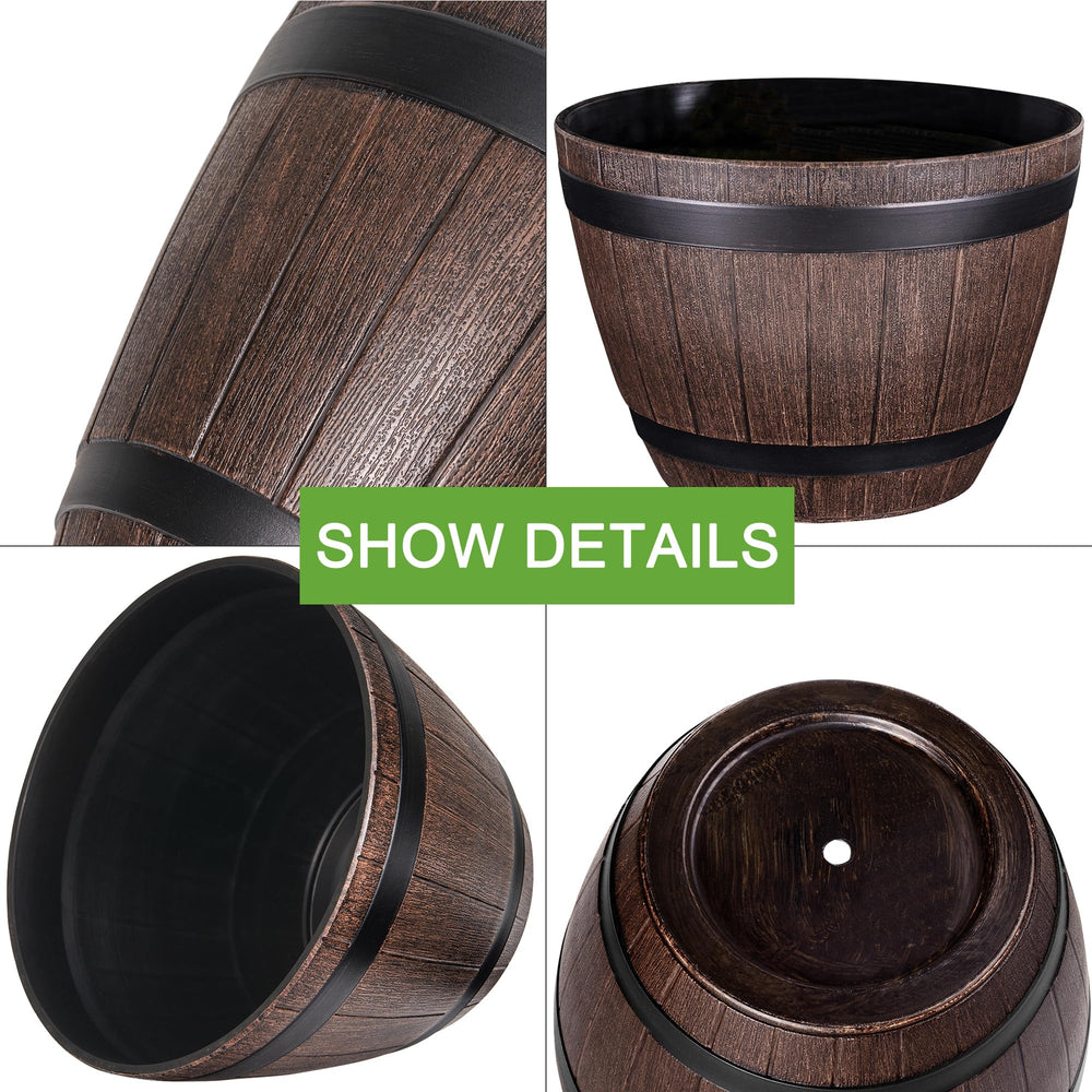 VECELO planters in balcony garden demonstrating outdoor versatility and charm