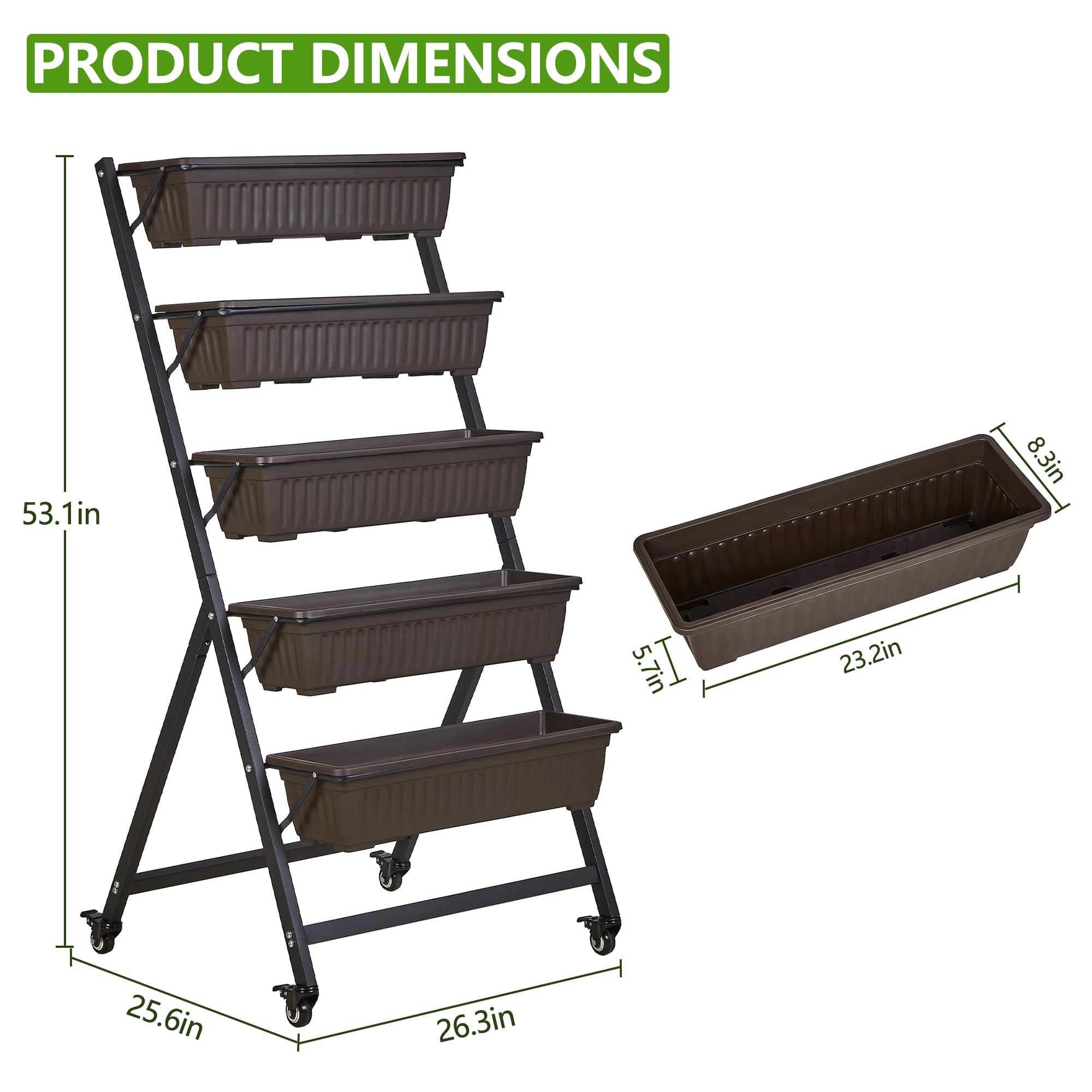VECELO in-use on balcony displaying space-saving gardening benefit