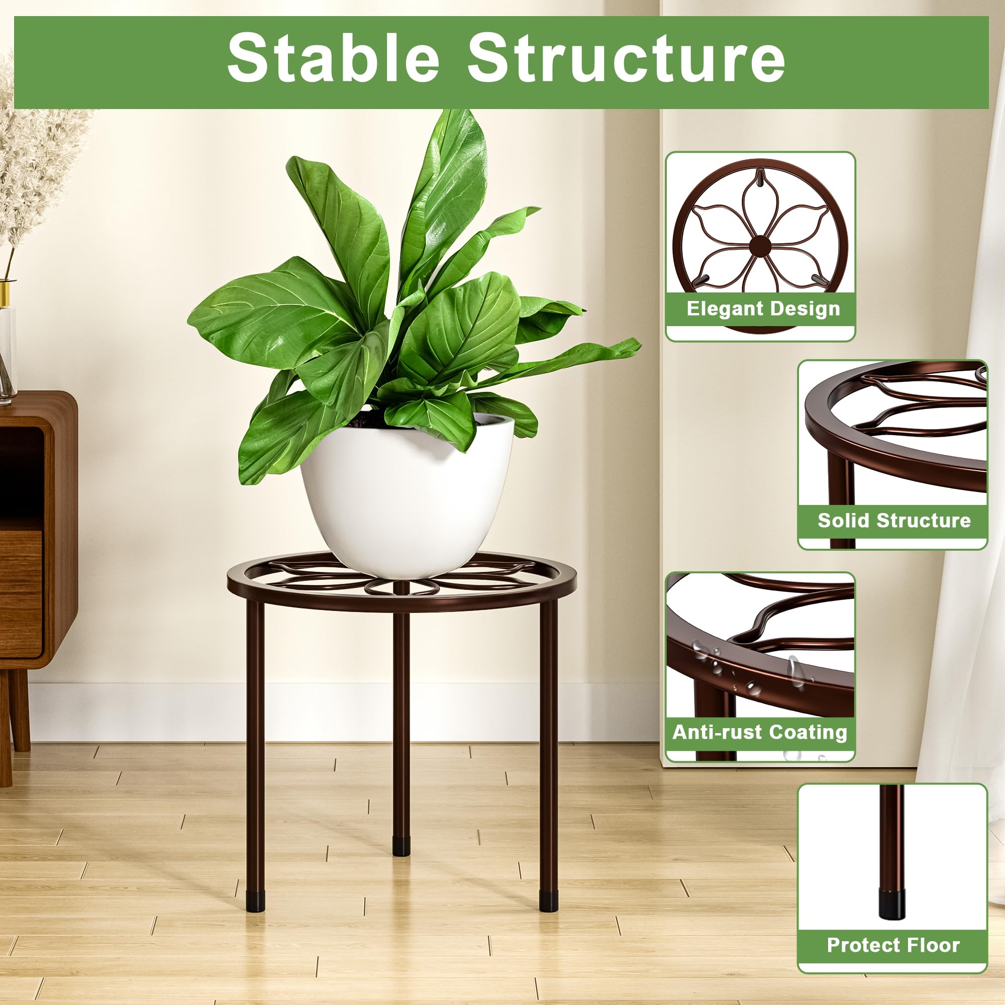 VECELO in-use with indoor potted plants adding height and better airflow