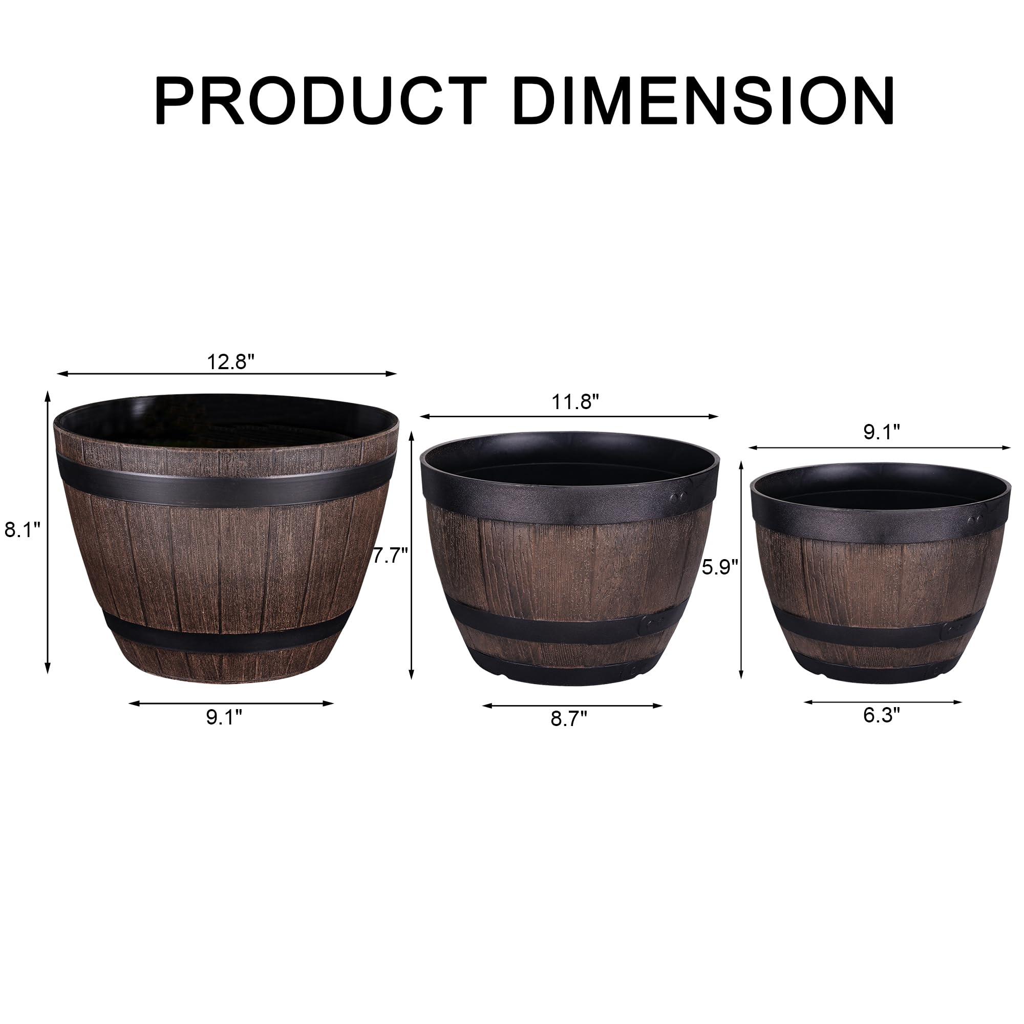 VECELO boxed three-piece set ready for gifting and instant planting convenience