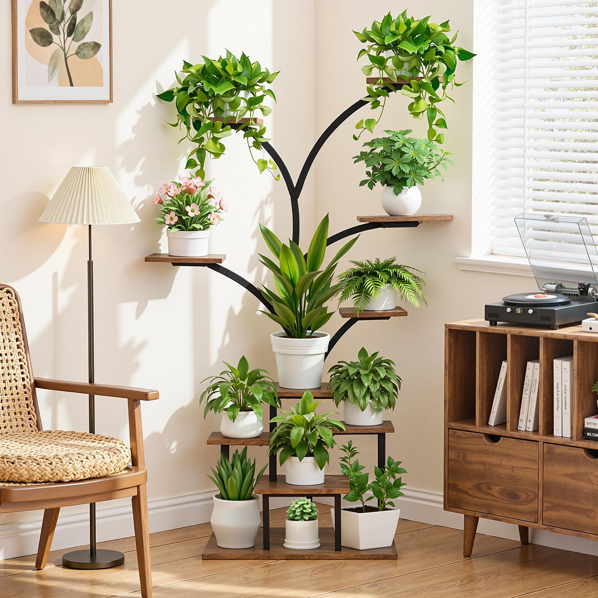 VECELO side profile placed in corner demonstrating space-saving design and modern aesthetic