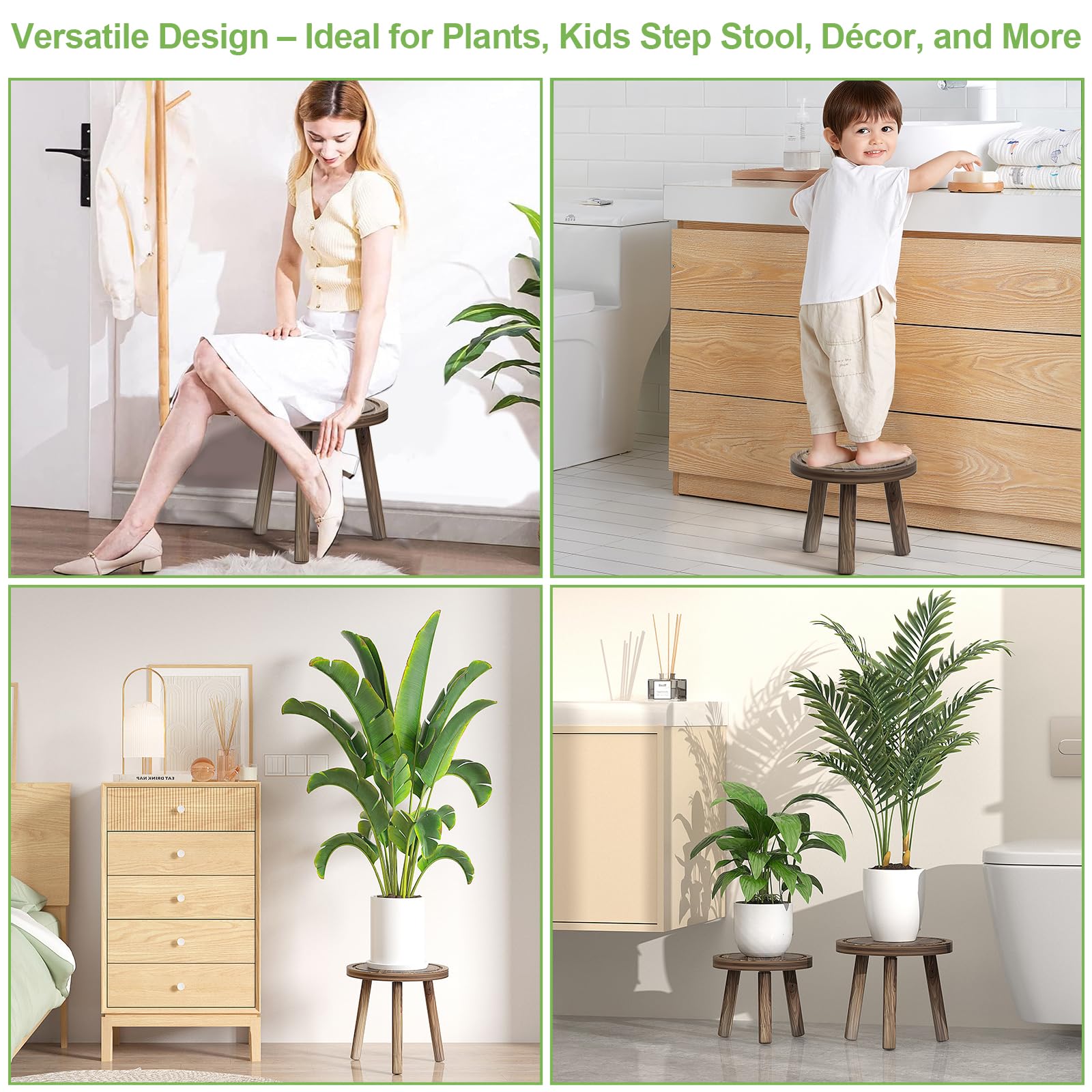 Vecxoty plant stands styled on a windowsill improving plant visibility benefit