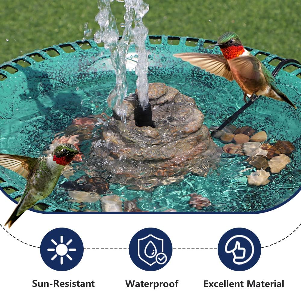 Veflauresi fountain next to a ruler for clear size and scale reference