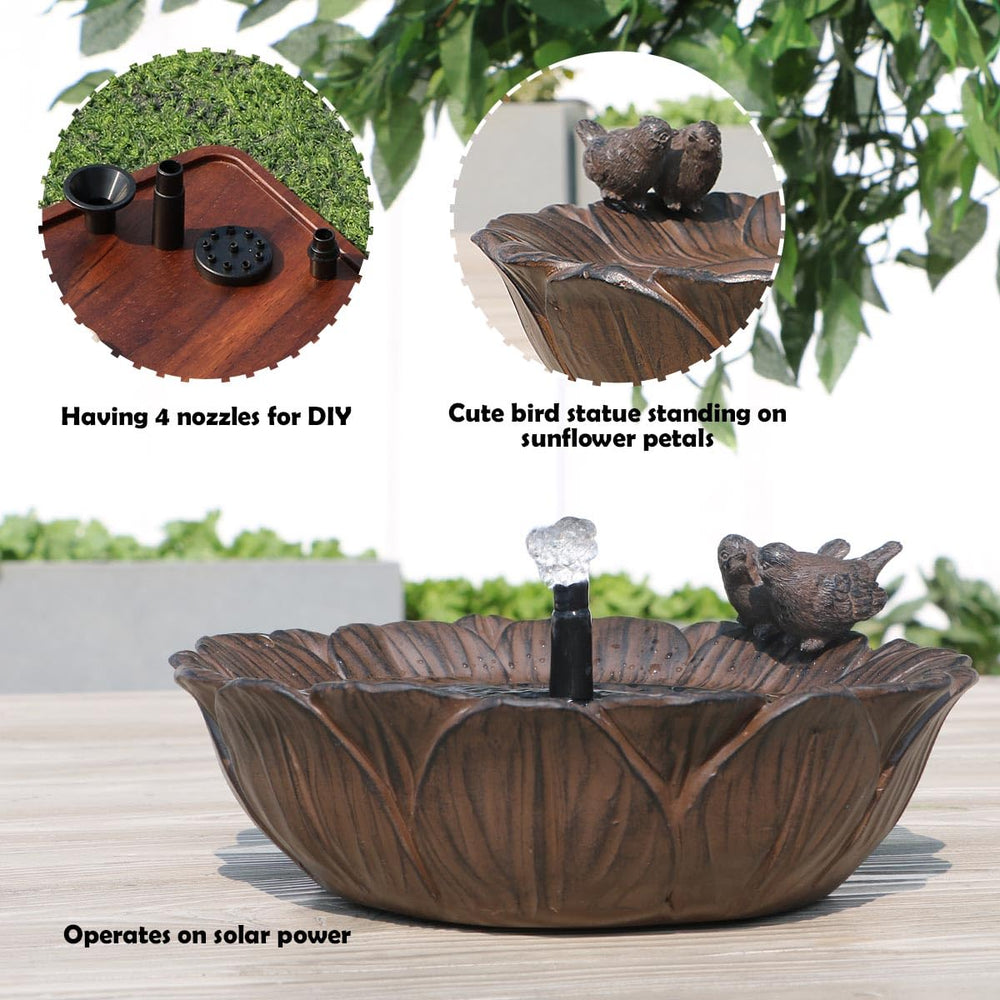 Veflauresi three nozzles producing attractive, soothing water spray