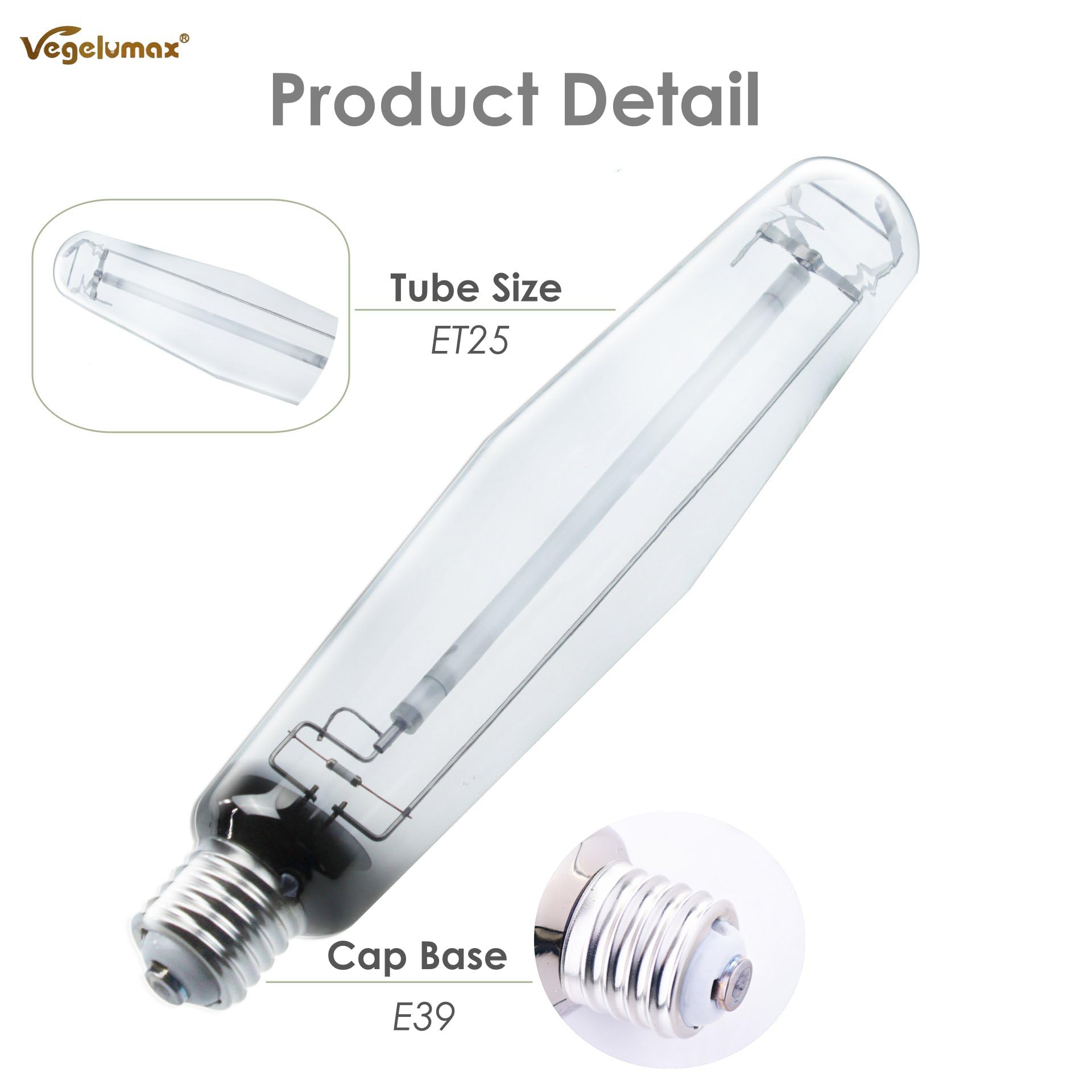 Vegelumax size scale next to hand showing physical dimensions for fixture planning