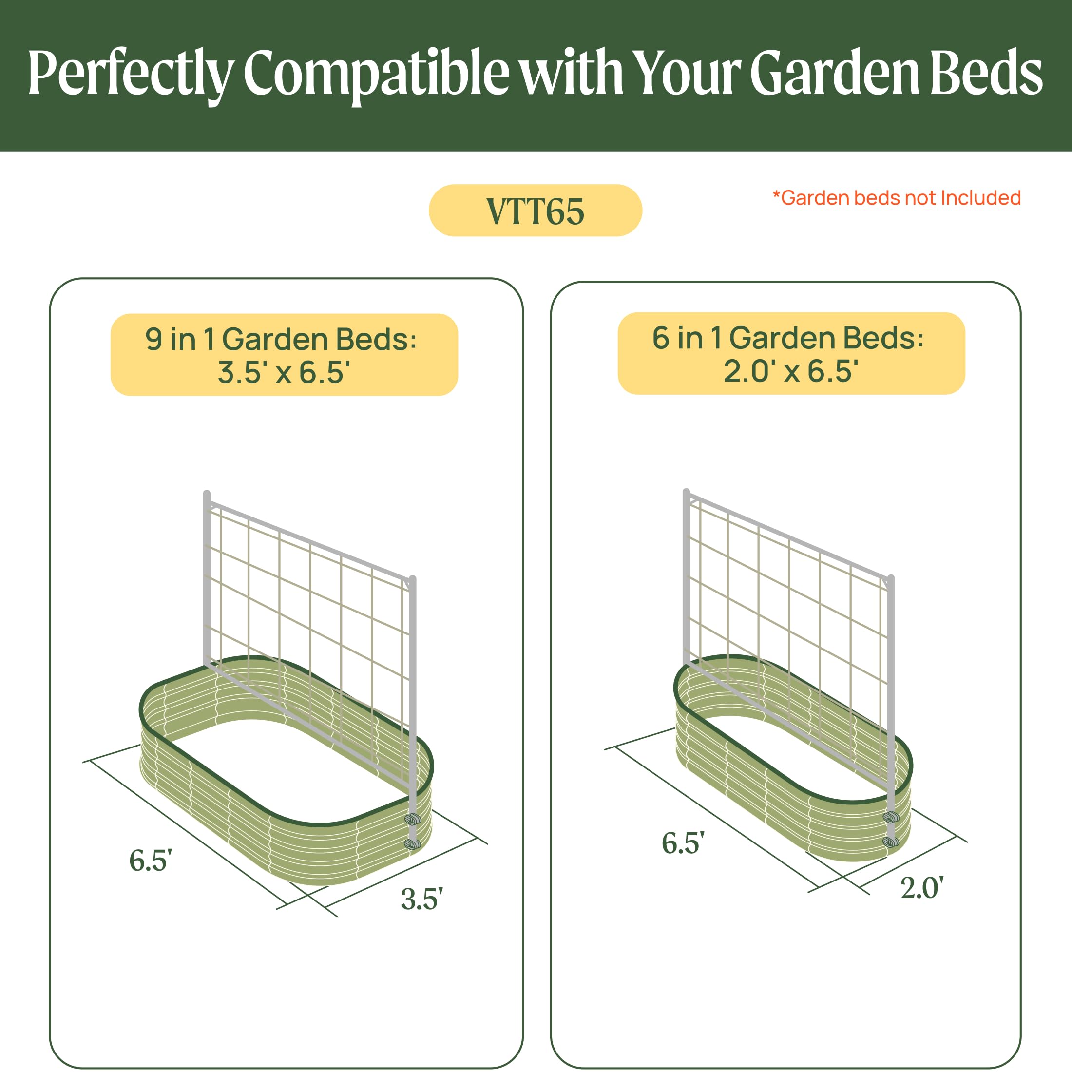 Vego Garden close up of 304 stainless steel ring and secure joint for durability