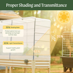 Vego garden flat cover protecting seedlings and reducing sun and pest exposure