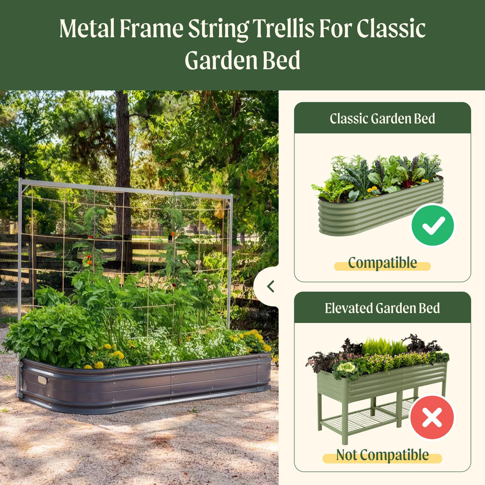 Vego Garden jute twine detail and knot, compostable option for easy cleanup