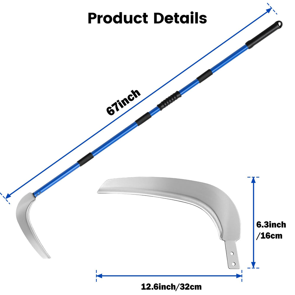 VEKSICY close-up of hardened stainless steel blade showing durability benefit