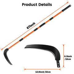 VEKSICY blade close-up showing martensitic stainless steel edge for long-lasting sharpness