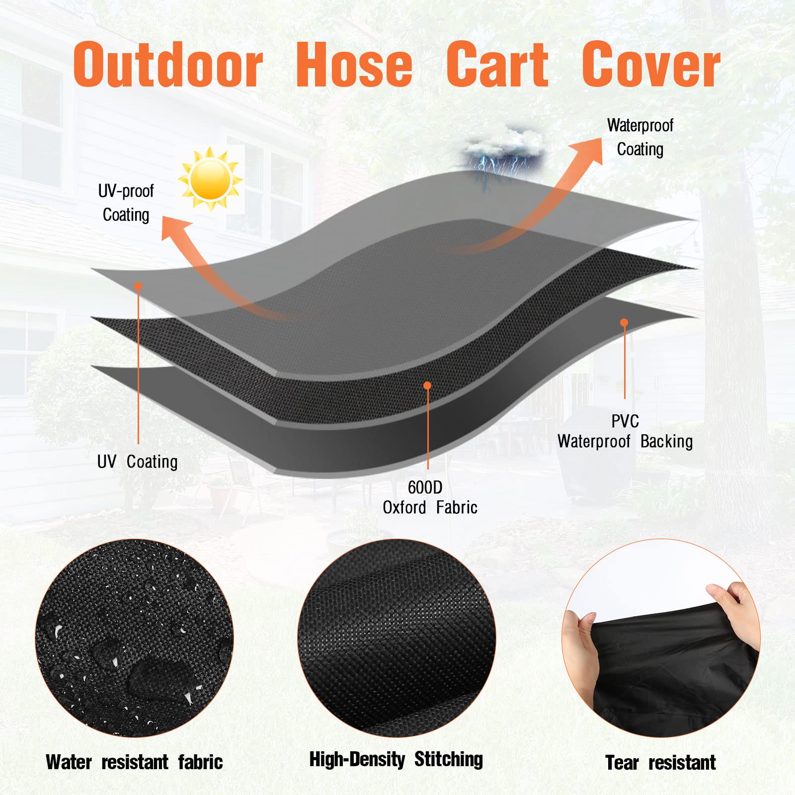 Velfree buckles and elastic cords securing cover against wind and uplift