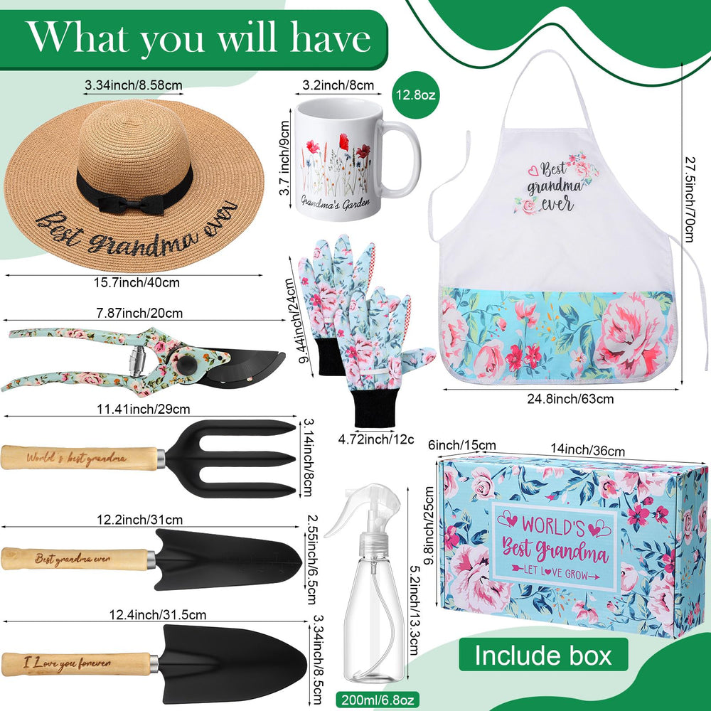 Velmitten apron and floral gloves flat lay protecting clothes and hands