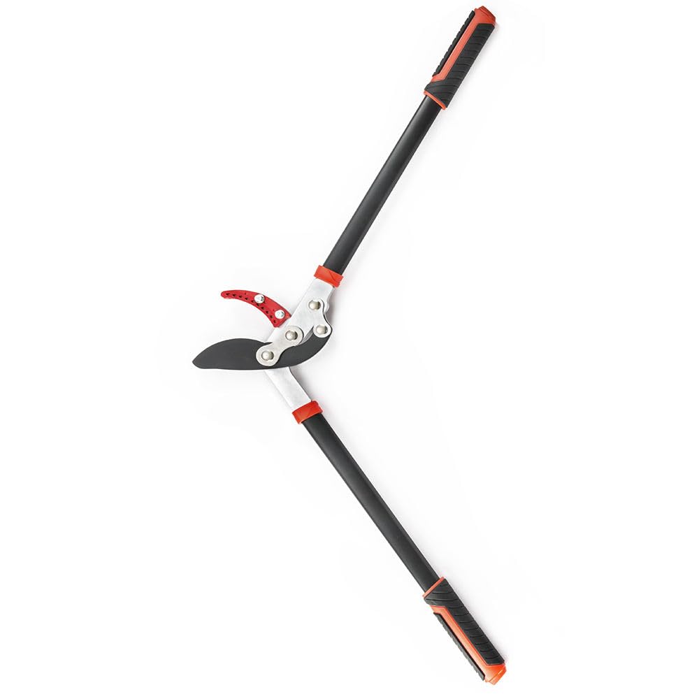 Veltec lopper beside measuring tape showing 30-inch length for increased leverage benefit