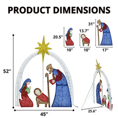 VELTENOVAIRE close-up of baby Jesus silhouette showing detail and gentle illumination