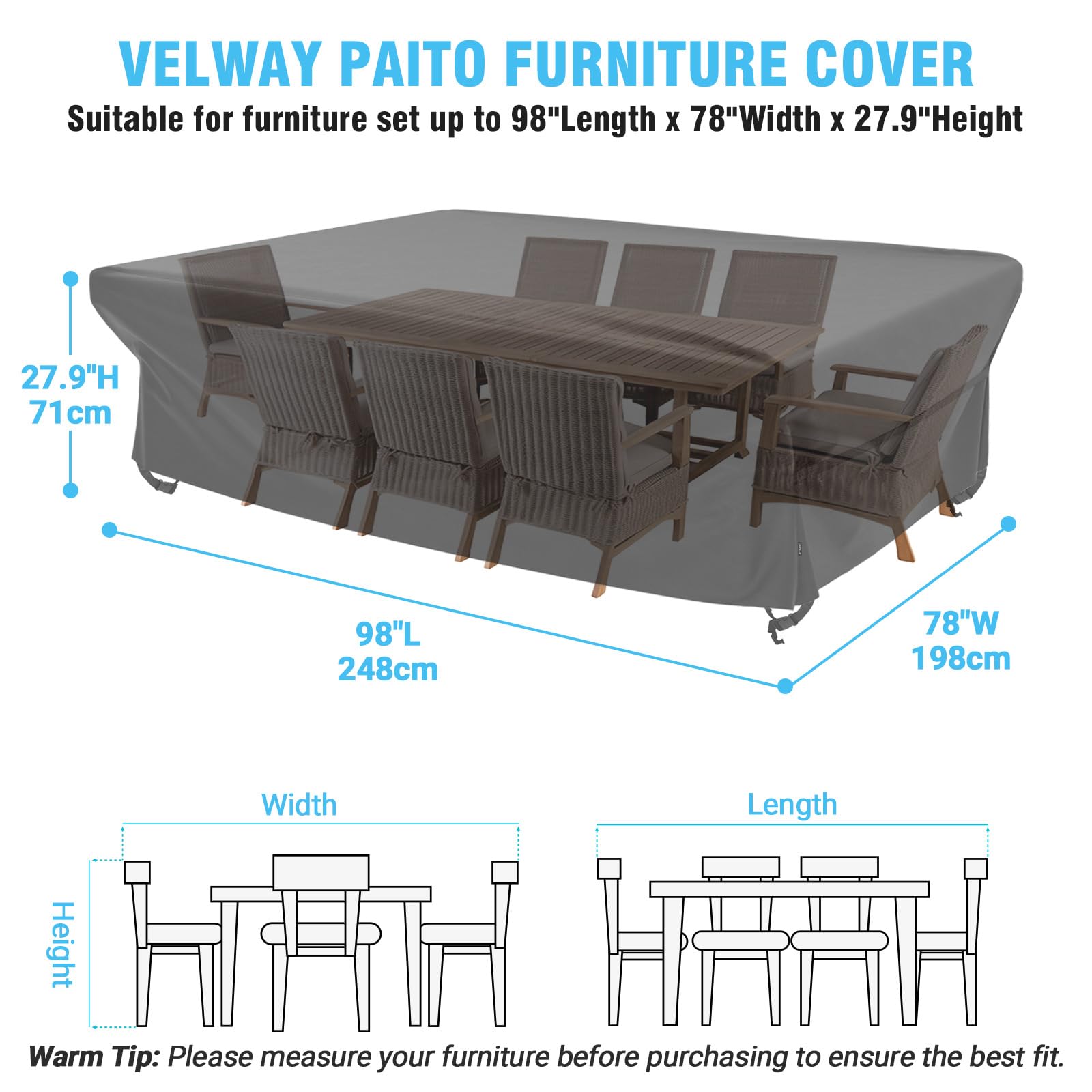 Velway close-up Oxford fabric texture showing tear-resistant weave and water resistance