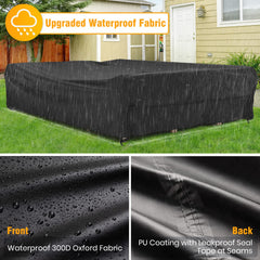 Velway on patio sofa demonstrating weather protection and neat fit