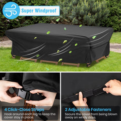Velway adjustable side fastener close-up demonstrating snug tie-down for gust protection
